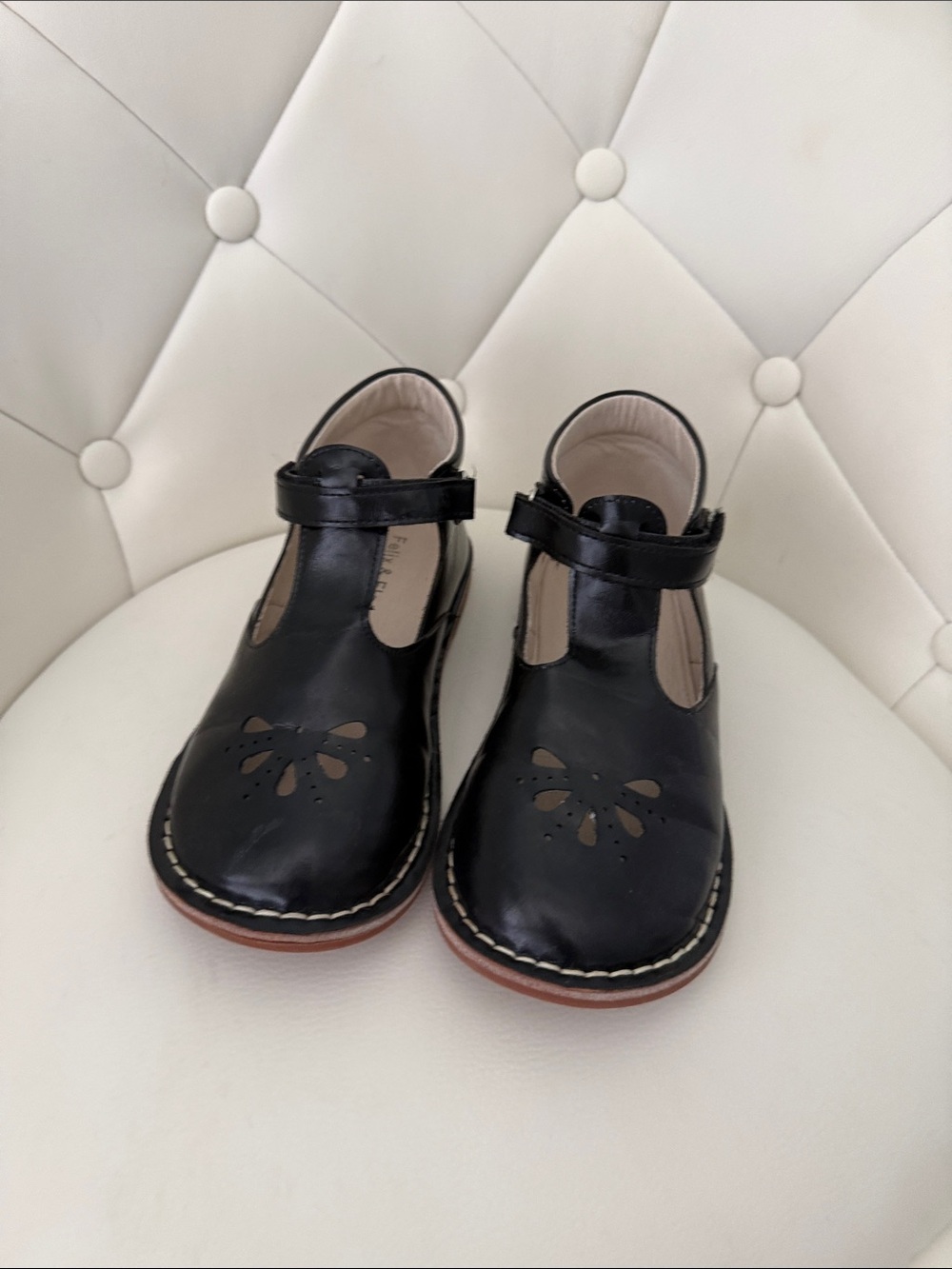 Felix & Flora Kids Black Mary Jane Uniform Shoes with T-Strap Girls 13 - Picture 5 of 10
